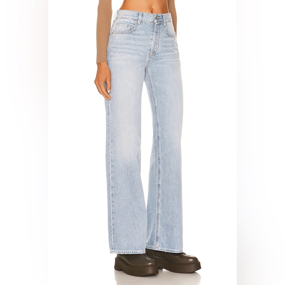 GRLFRND NWOT Lauren Super Loose Wide Leg in Sin City Size 28 Trendy Y2K Relaxed - Picture 3 of 13